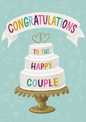 Congrats to the Happy Couple Wedding Card