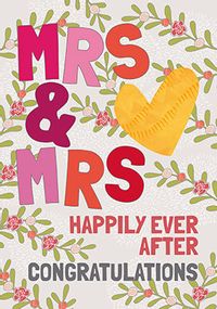 Tap to view Mrs & Mrs Happily ever after Wedding Card