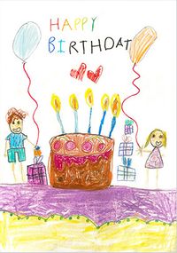 Tap to view Amaaya's Happy Birthday Card - Junior Designer Winner Age 5