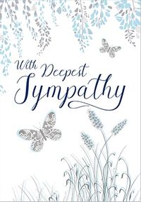 With Deepest Sympathy Butterflies Card