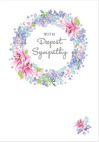 Wreath Sympathy Card