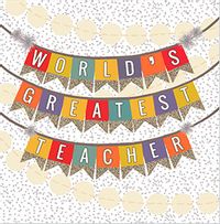 World's Greatest Teacher Thank You Card