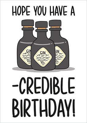 Credible Birthday Card