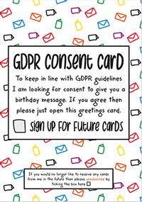 Tap to view GDPR Consent Birthday Card