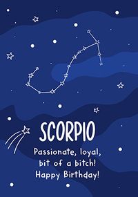 Scorpio Birthday Crd