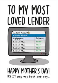 Tap to view Loved  Lender Mothers Day Card