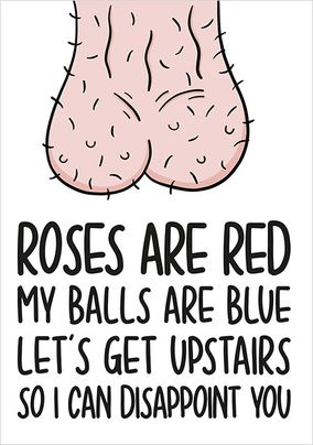 Blue Balls Valentine Card