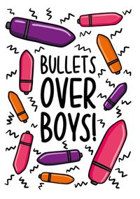 Tap to view Bullets Over Boys Galentine Card
