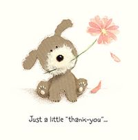 Tap to view Cute Dog and Flower Thank You Card