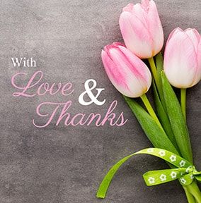 Love And Thanks Tulips Card