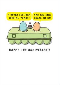 Tap to view 12th Wedding Anniversary Card