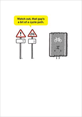 Bit of A Cycle Path Card
