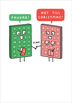 Christmas Advent Calendars Card - A5 - By Funky Pigeon