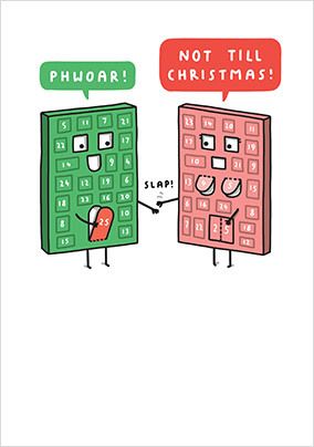 Christmas Advent Calendars Card