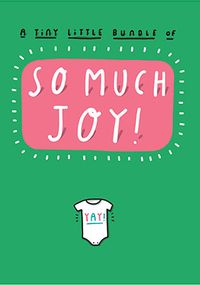So much Joy New Baby Card