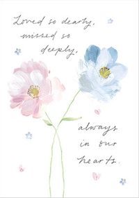 Always in Our Hearts Sympathy Card