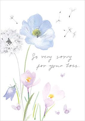 So Very Sorry for your Loss Sympathy Card