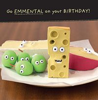 Tap to view Go Emmental Cheesy Birthday Card