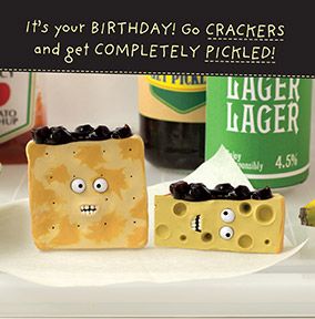 Get Pickled Cheesy Birthday Card