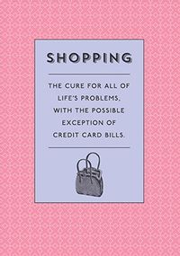 Tap to view The Meaning of Shopping Birthday Card