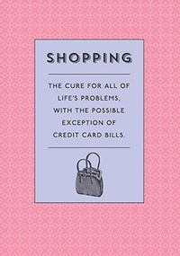 The Meaning of Shopping Birthday Card