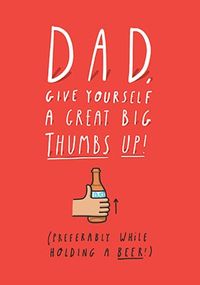 Tap to view Thumbs Up Father's Day Card