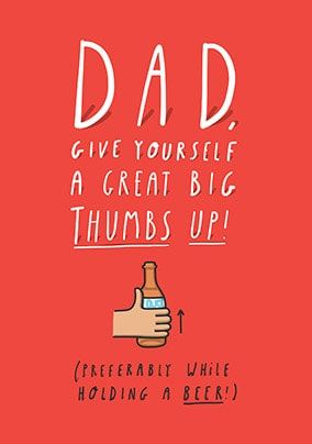 Thumbs Up Father's Day Card