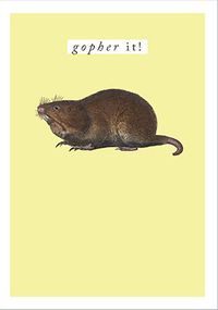 Tap to view Gopher it! Good Luck Card