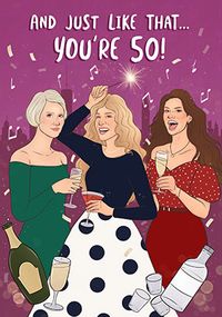 Just like that you're 50 Birthday card