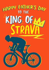 Happy Father's Day Strava King Card