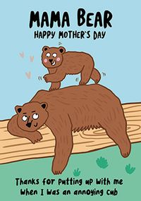 Mama Bear Mother's Day Cards