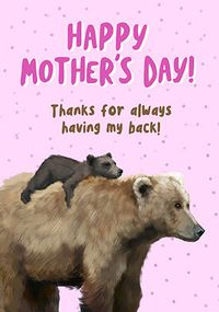 Tap to view Always Have My Back Mother's Day Card