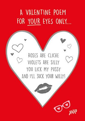 A Valentine Poem Secret Message Valentine's Card