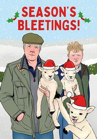 Tap to view Season's Bleetings Funny Christmas Card