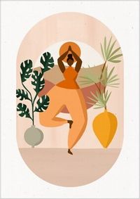 Tap to view Tree Pose Plant Card
