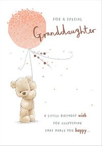 Tap to view Special Granddaughter Teddy Bear Birthday Card1