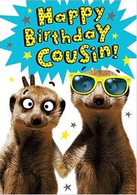 Cousin Birthday Meerkat Card