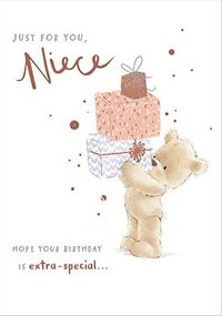 Niece Teddy Bear Birthday card