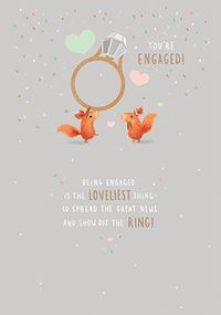 Spread the News and Show off the Ring Engagement Card