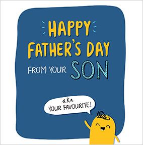 Happy Father's Day from Your Son Card