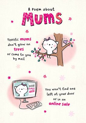 A Poem About Mums Mother's Day Card