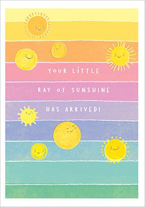 New Baby Sunshine Card