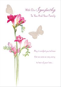 Tap to view Sympathy to You and Your Family Card