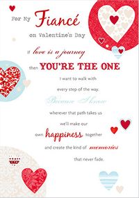 Fiancé You're The One Valentine Card