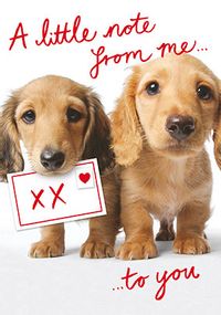 Puppies Valentine Card