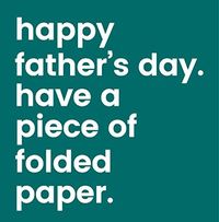 Tap to view Folded Paper Father's Day Card
