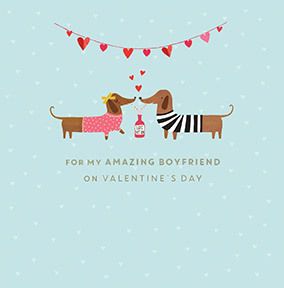 Amazing Boyfriend Dog Valentine's Card