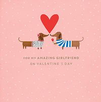 Tap to view Amazing Girlfriend Dog Valentine's Card