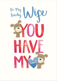 Lovely Wife Valentine's Card