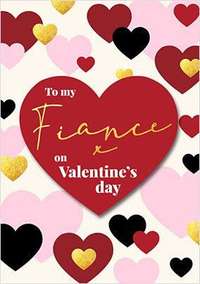 Fiancé on Valentine's Day Card